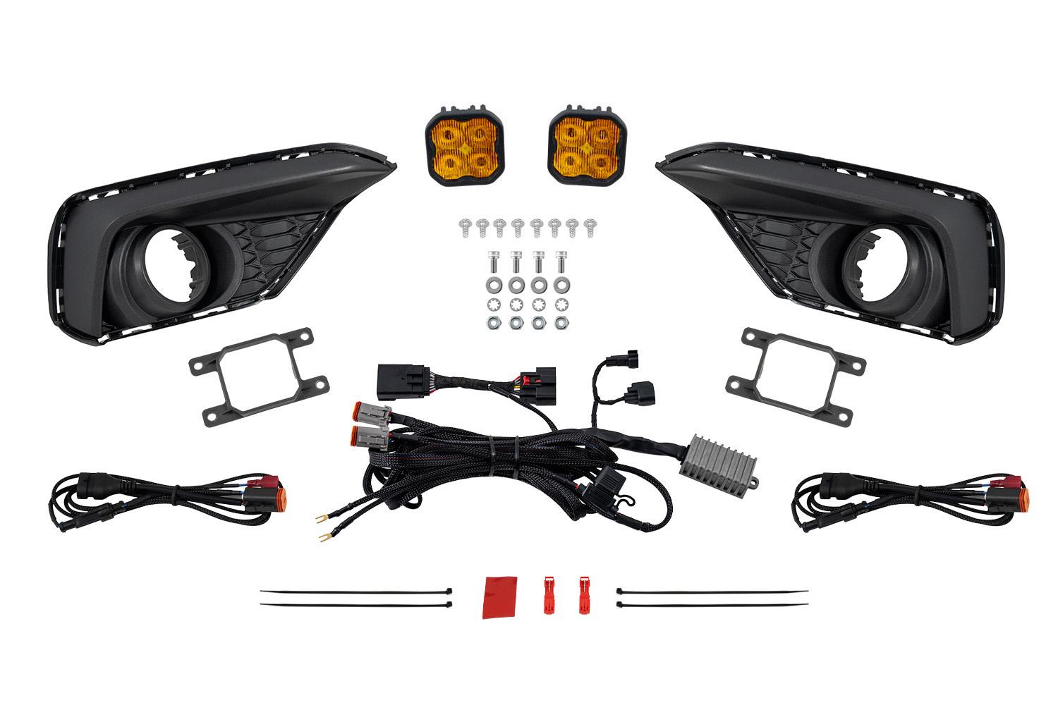 Diode Dynamics SS3 Add-On Fog Lamp Kit -  Yellow Max (2024-2026 Mustang EcoBoost) - DD7966