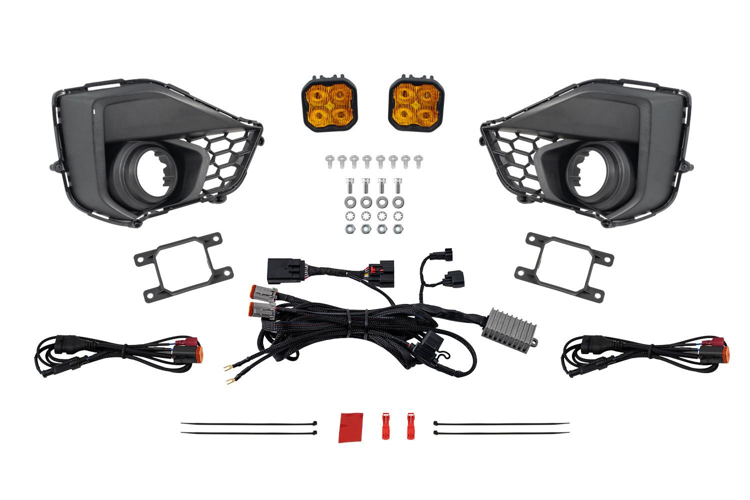 Diode Dynamics SS3 Add-On Fog Lamp Kit -  Yellow Max (2024-2026 Mustang GT) - DD7975