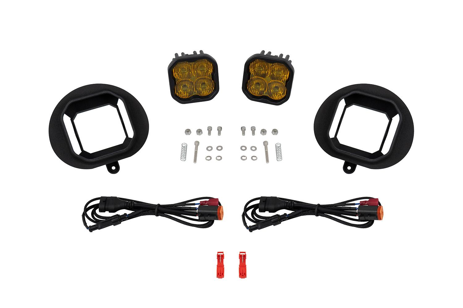 Diode Dynamics SS3 Pro Type Sierra 2003 Kit ABL Yellow SAE Fog - DD8466