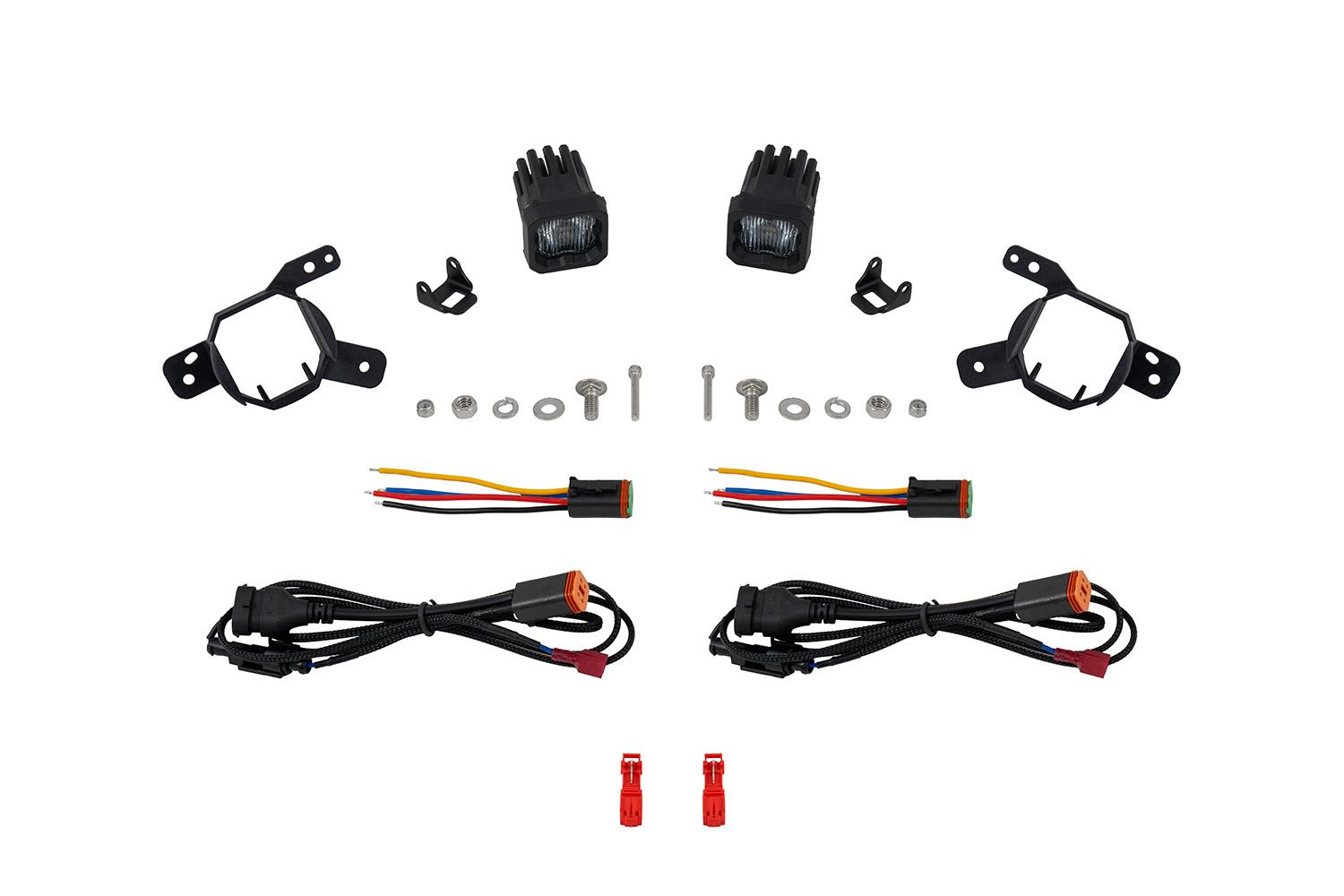 Diode Dynamics SSC1 SAE/DOT Type G3M Fog Light Kit Cool White (6000K) 3569 White SAE Fog - DD8038