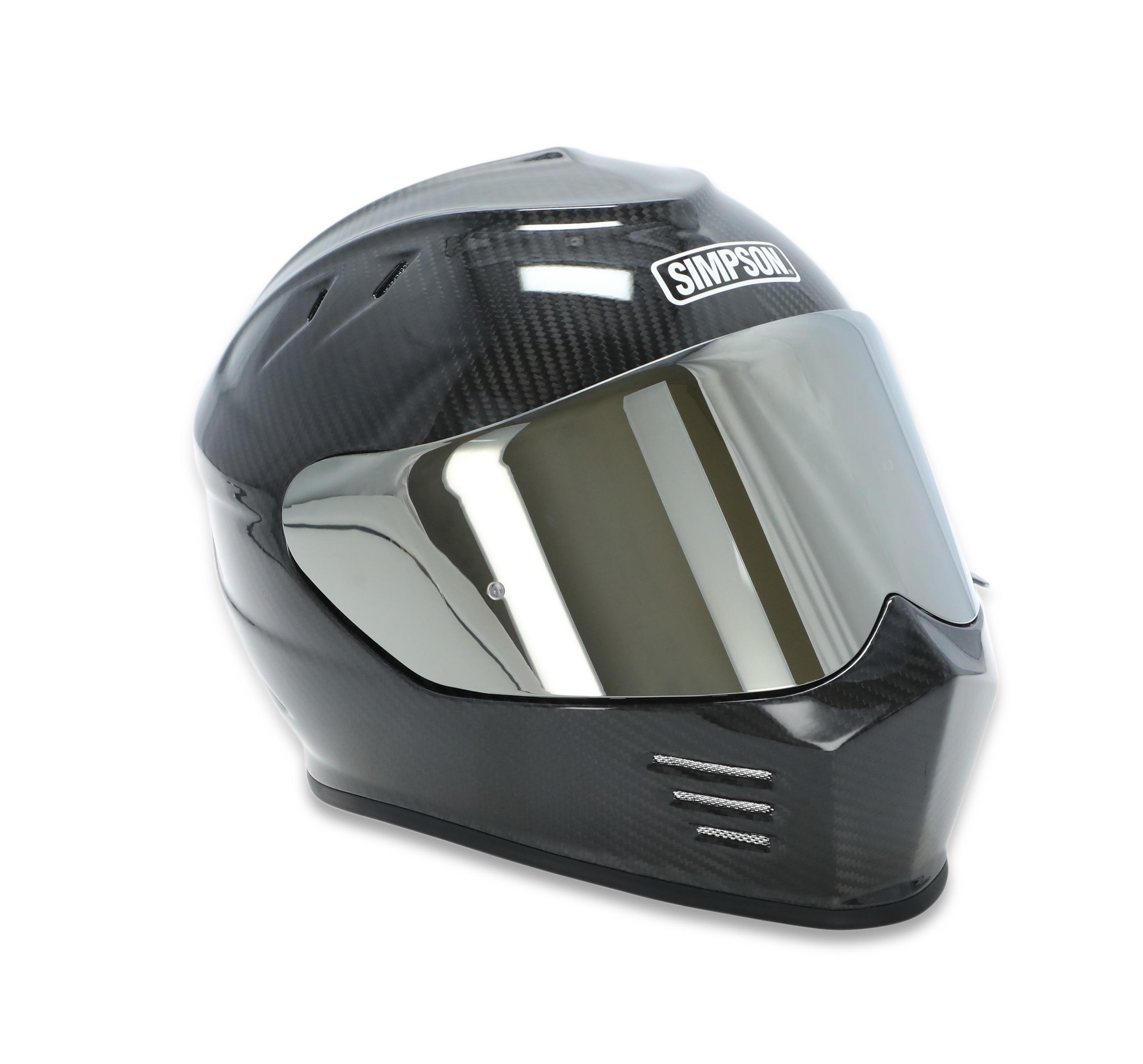 Simpson Racing Ghost Bandit Carbon Fiber Motorcycle Helmet - Extra Small - GBDXSC