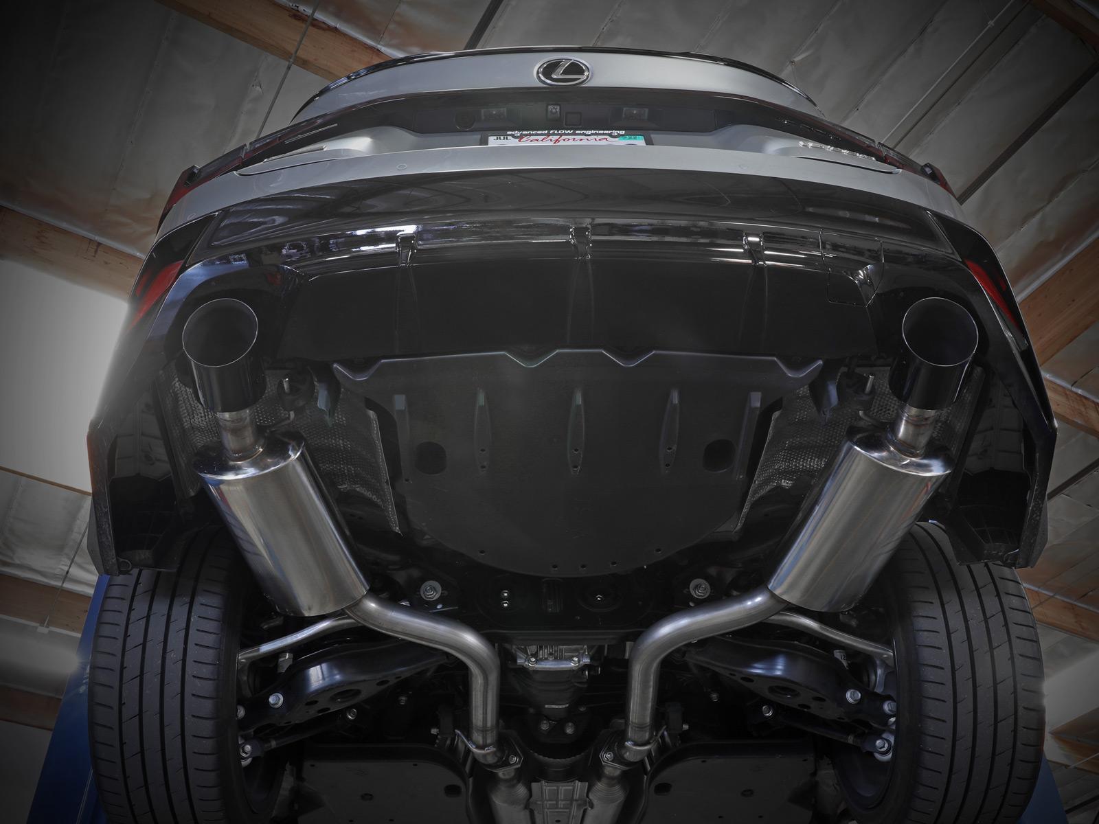 AFE Takeda 2-1/2 IN 304 Stainless Steel Axle-Back Exhaust System w/ Black Tip Lexus IS350 14-22 V6-3.5L - 49-36060-B