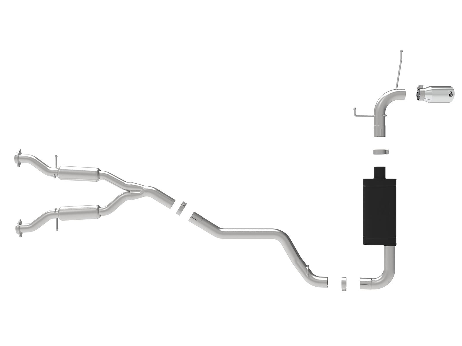 AFE Cat-Back Exhaust System (2014-2019 Jeep Grand Cherokee V6-3.6L) - 49-38078-P