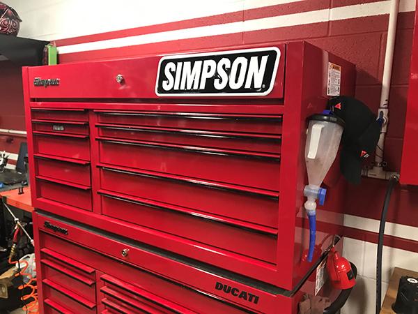 Simpson Racing Racing Embossed Aluminum Sign - SIGNMOTO