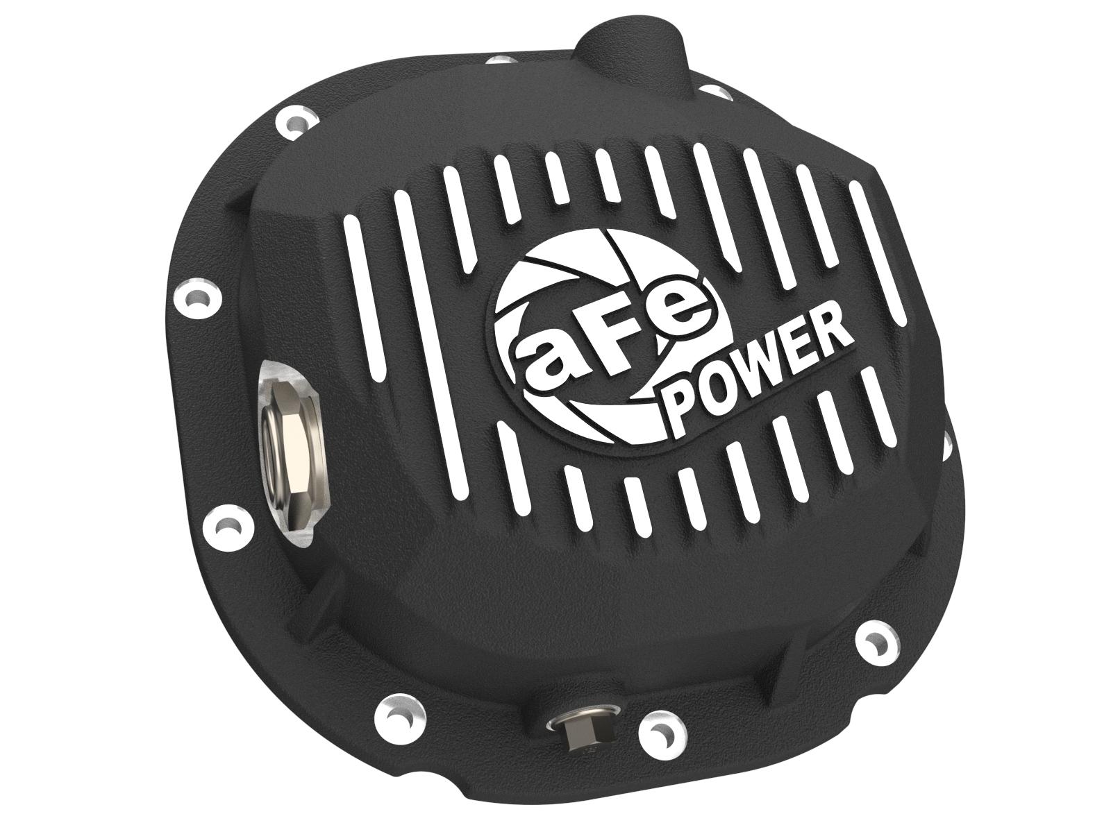 AFE Pro Series Rear Differential Cover Black w/ Machined Fins (1983-2014 Bronco, Explorer, F-150, Mustang, Ranger) - 46-71410B
