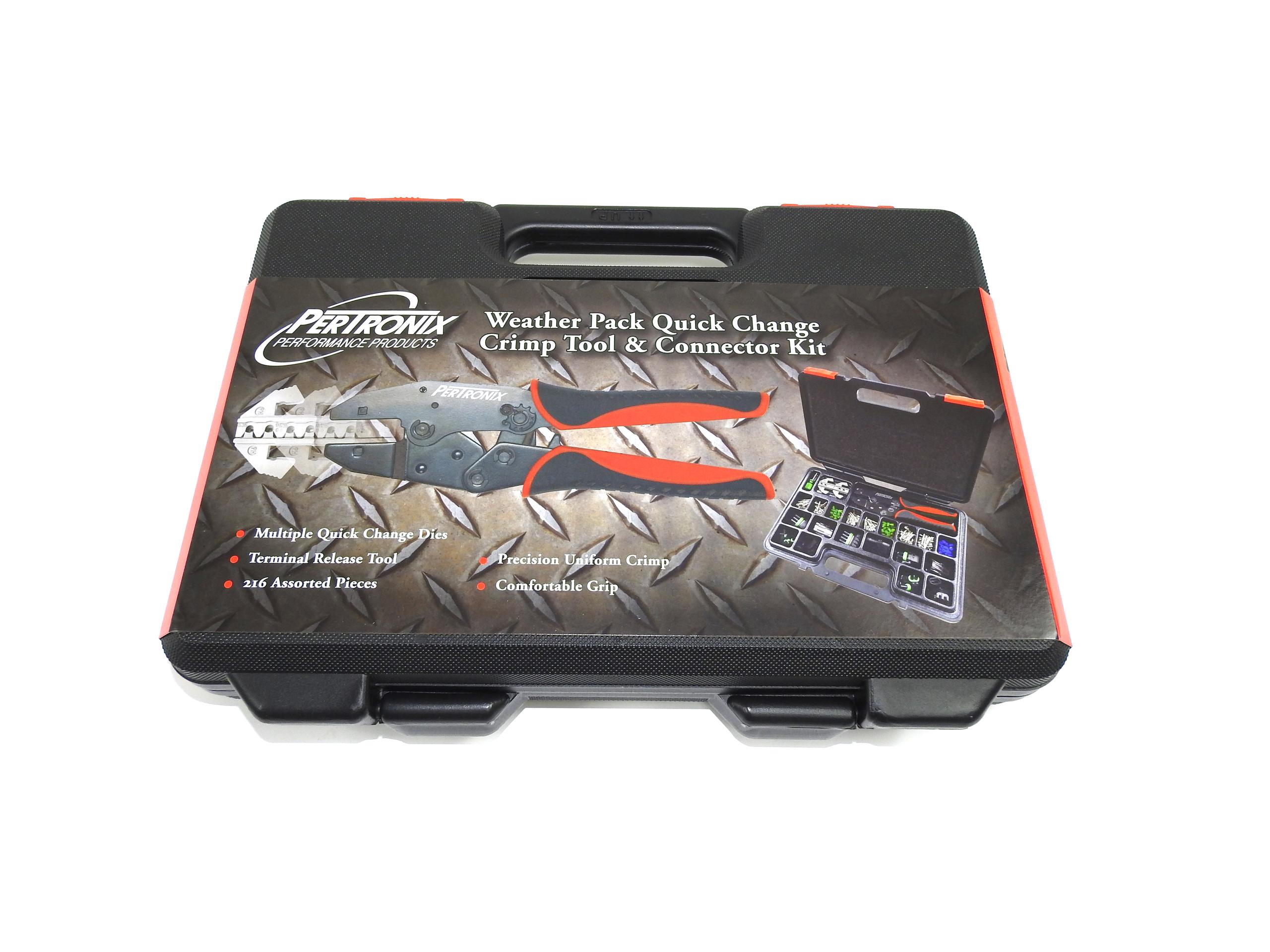 Pertronix Weather Pack Quick Change Crimp Tool & Connector Kit (220 Pcs) - T3005