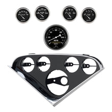 Autometer Old Tyme Black Direct Fit Dash Kit 55-56 Chevrolet (1 x 3-3/8in. / 4 x 2-1/16in.)
