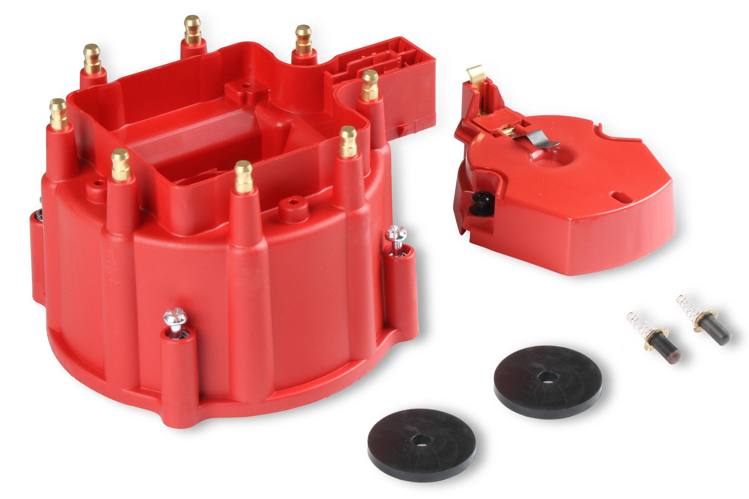 Msd 8416 Distributor Cap And Rotor, Gm Hei Distributor, Red