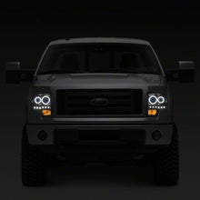 Raxiom 09-14 Ford F-150 G2 Super White LED Halo Projector Headlights- Black Housing- Clear Lens