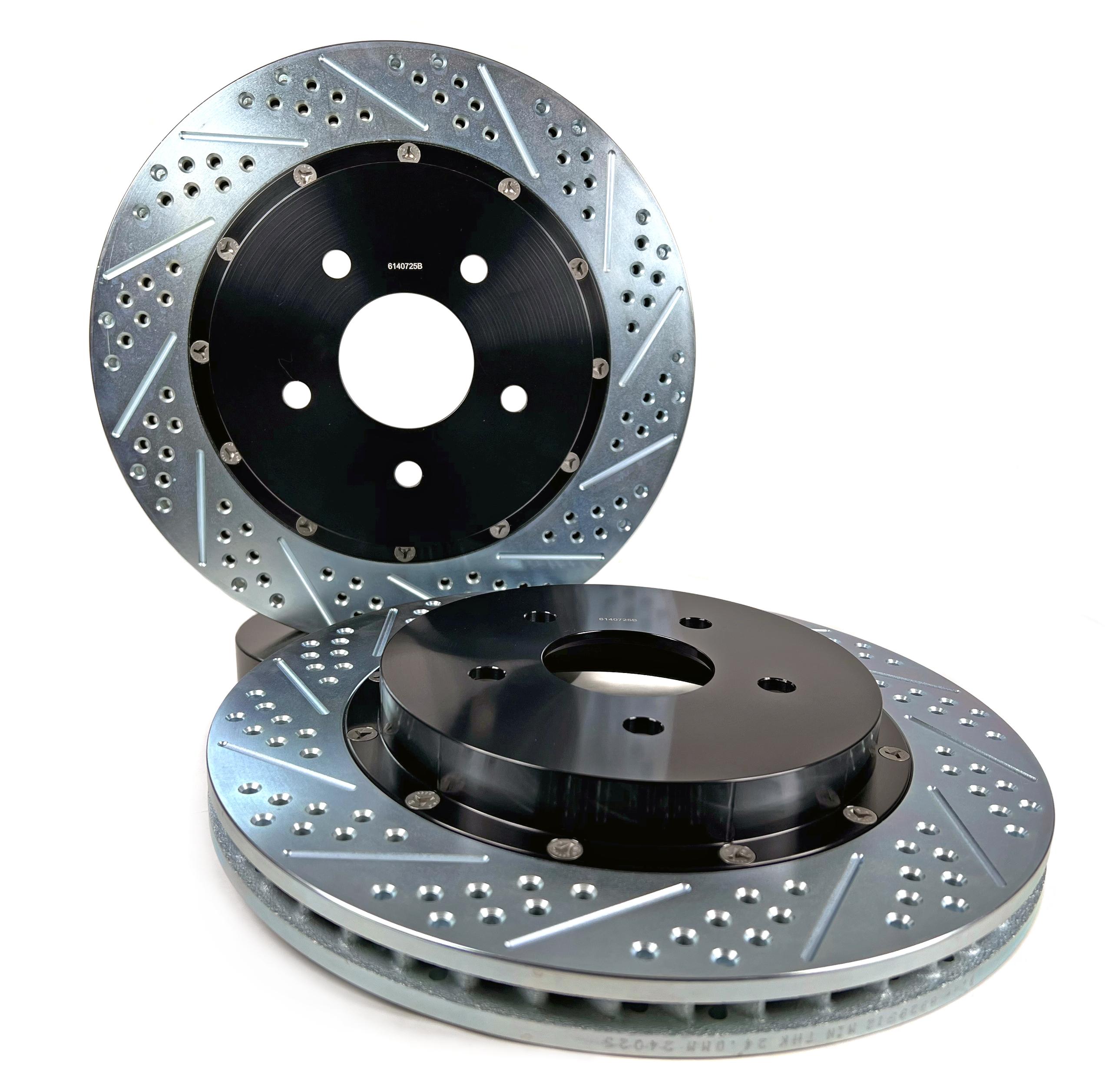 Baer EradiSpeed+ Rear 2-piece Performance Brake Rotors, SDZ (2005-2013 Corvette) - 2302080