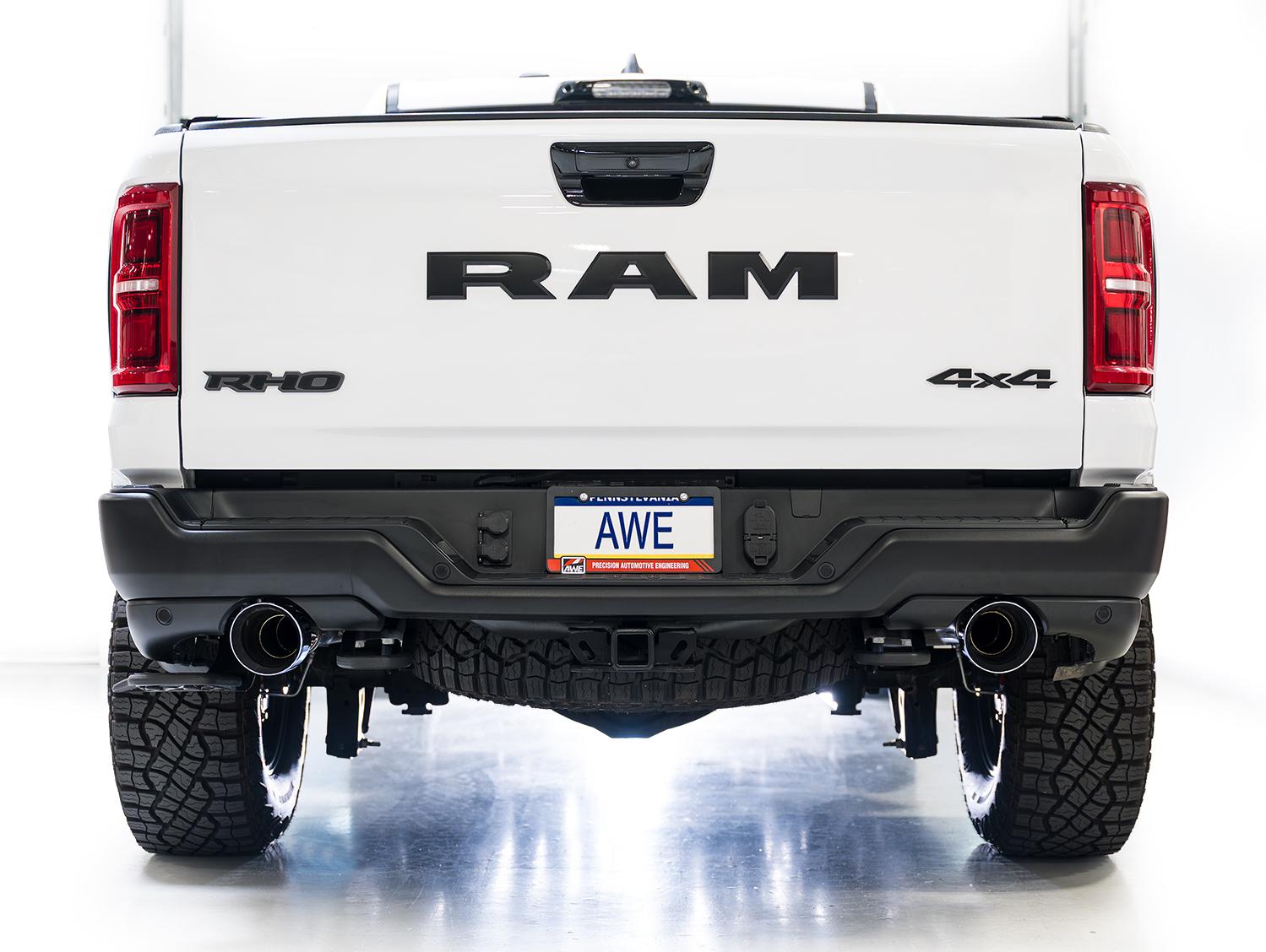 AWE 0FG Catback Exhaust - Chrome Silver Tips (2025+ RAM RHO) - 3015-32630