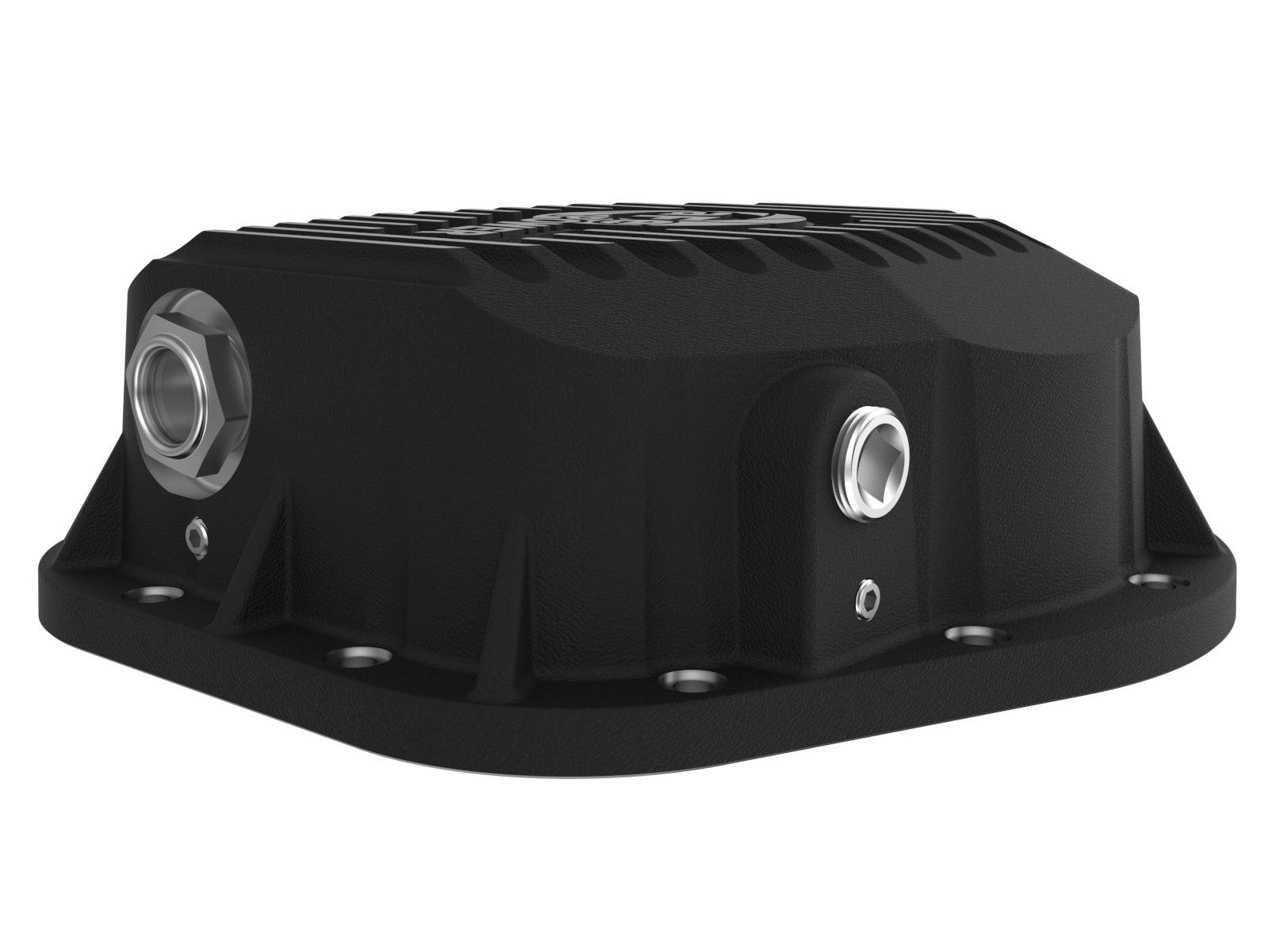 AFE Pro Series Differential Cover Black w/ Machined Fins (10.25/10.50-12 Bolt Axle) - 46-70022