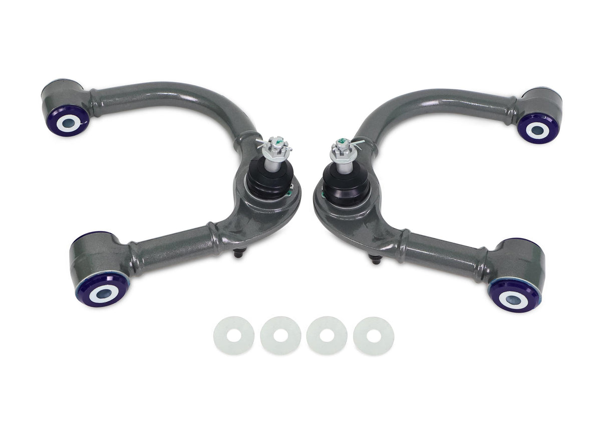 SuperPro Fixed Offset Upper Control Arms for improved alignment & handling (2003-2024 GX470, GX460, 4Runner, FJ Cruiser) - TRC6480E