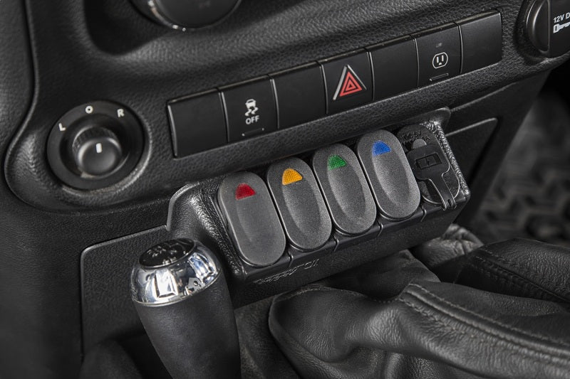 Rugged Ridge Switch Panel Kit Lower; 11-18 Jeep Wrangler Jk/Jku - 17235.84