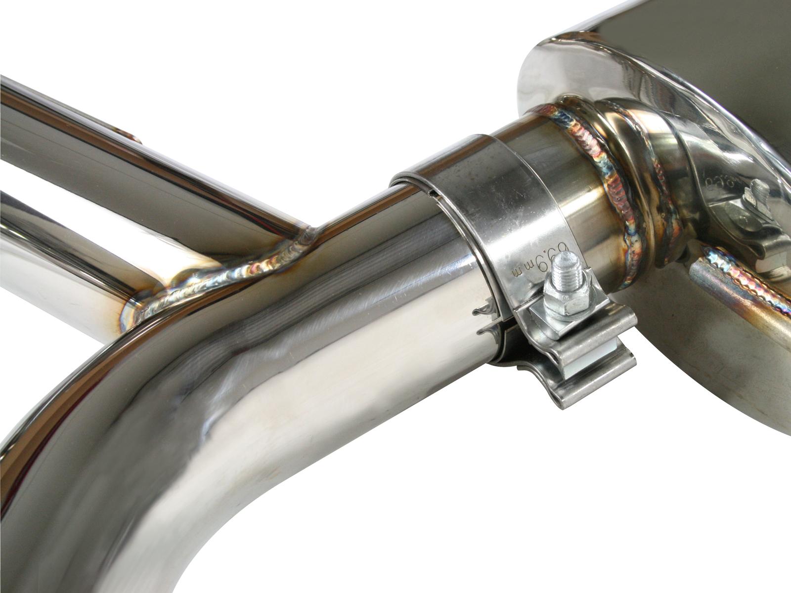 AFE MACH Force-Xp 2-3/4 IN 304 Stainless Steel Cat-Back Exhaust System (2007-2010 335i, 335xi) - 49-36301