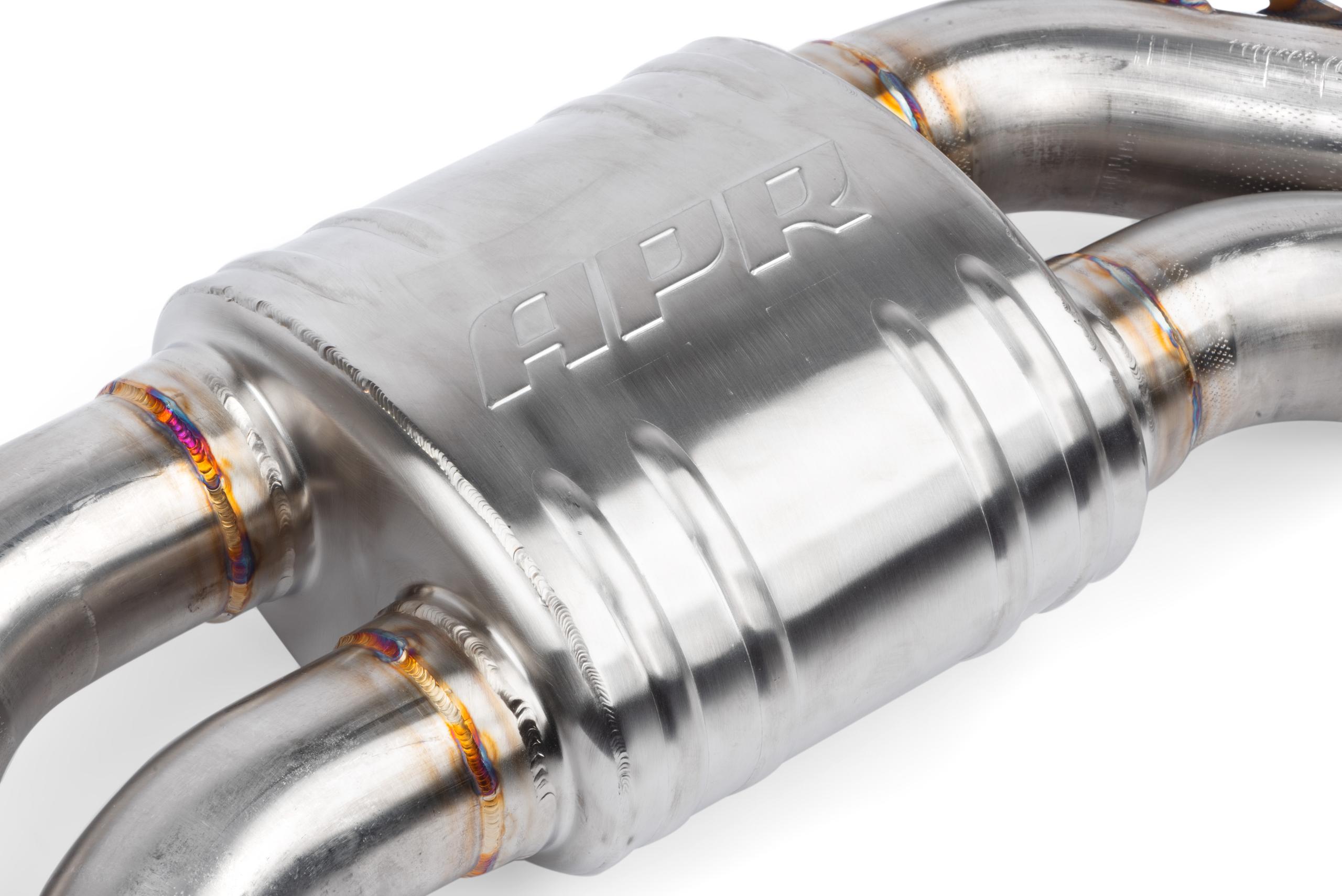APR Catback Exhaust System Center Muffler - 4.0 TFSI - C7 (2013-2018 S7,2014-2018 RS7,2013-2018 S6) - CBK0023