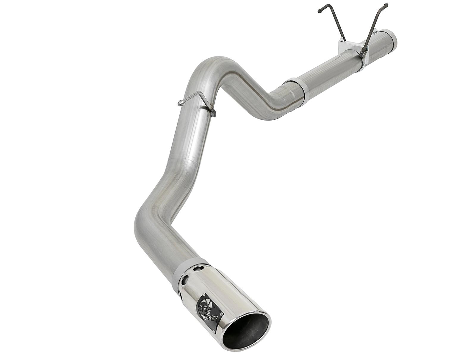 AFE Large Bore-HD DPF-Back Exhaust System Polished (2007-2012 2500, 3500, Ram 2500, Ram 3500) - 49-42006-P
