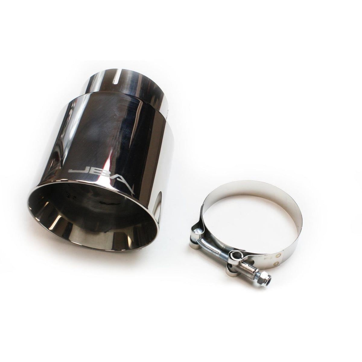 JBA 3" x 4" x 5 3/4" Double Wall Polished S/S Chrome Tip - 12-08258