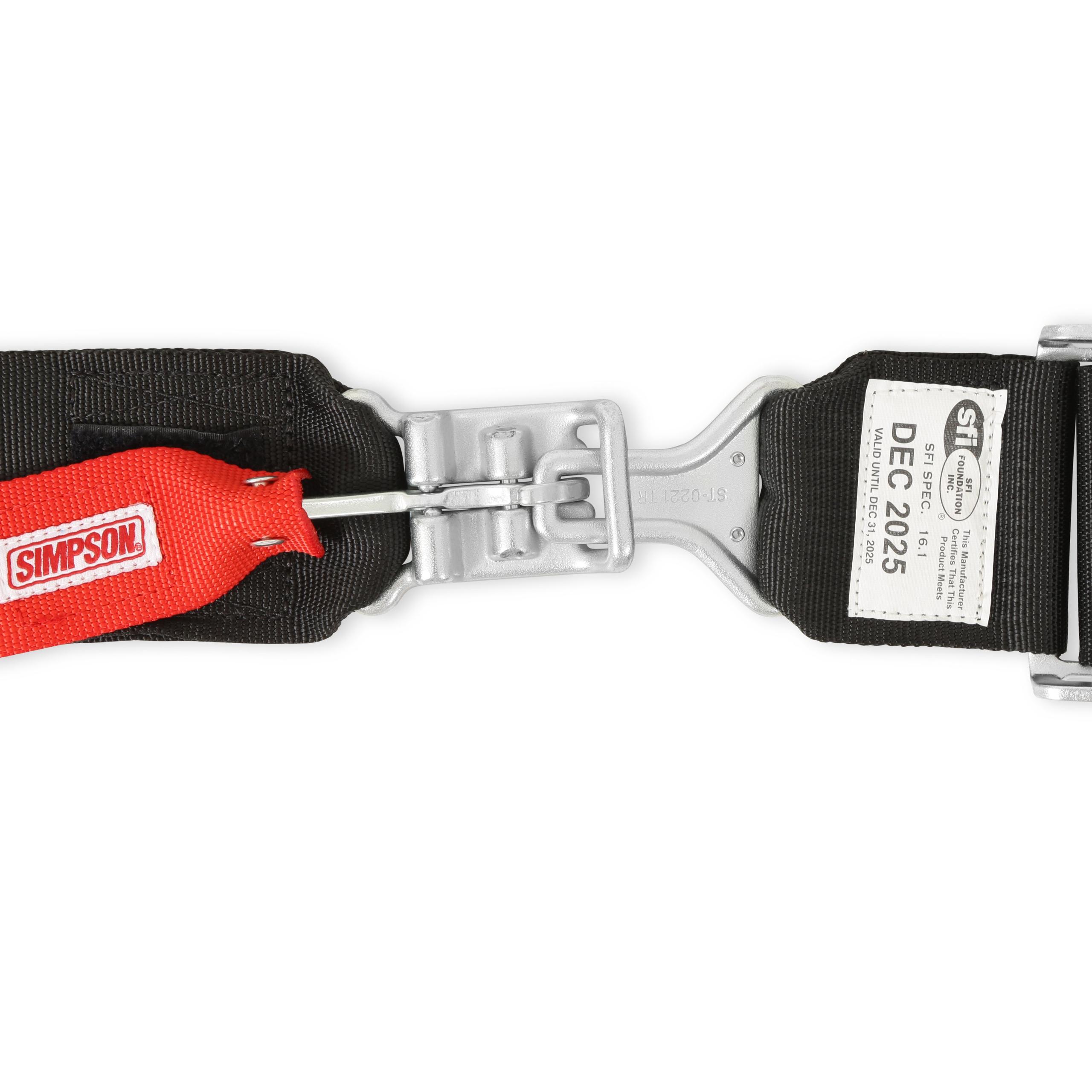 Simpson Racing STD. Latch & Link 5pt. Harness - 29075BK