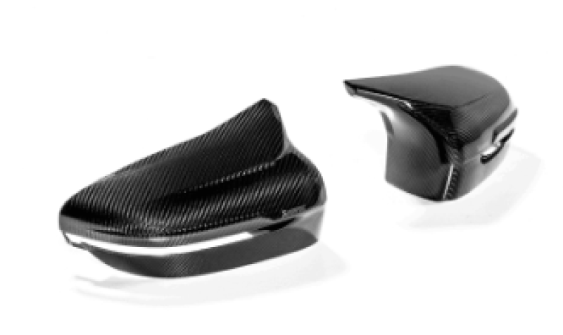 Akrapovic 2018-2020 BMW Carbon Fiber Mirror Cap Set - High Gloss. (2018-2021 M5, M8, M8 Gran Coupe) - WM-BM/CA/3/G