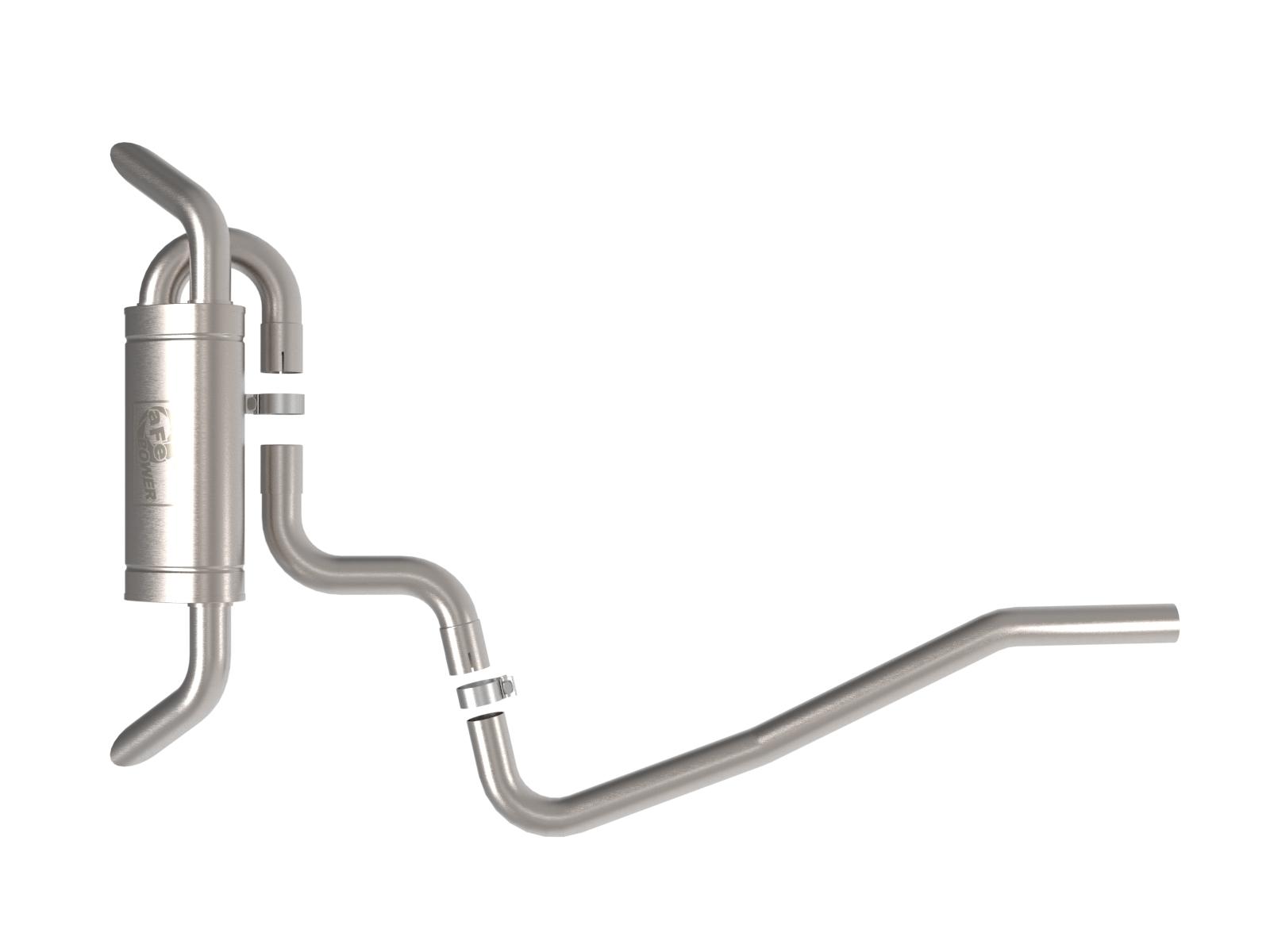 aFe MACH Force-XP 2.5" 304 Stainless Steel Cat-Back Exhaust System (2018-2022 Volkswagen Tiguan L4-2.0L (t)) - 49-36449