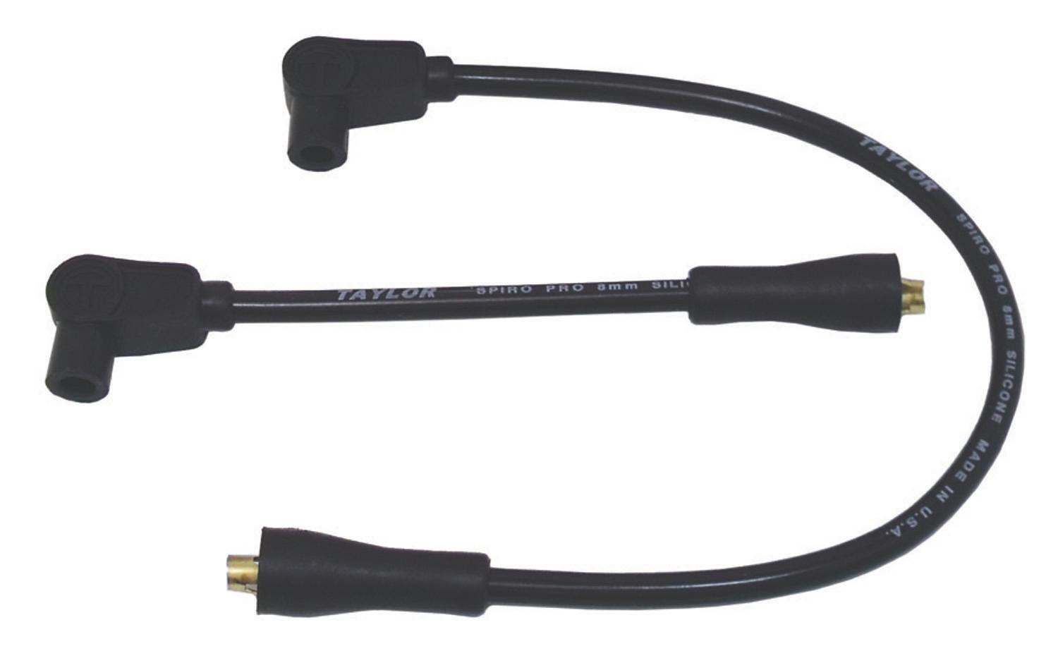 TAYLOR CABLE 8mm Spiro-Pro black 16/7in custom MC 90 Spark Plug Wires - 10030