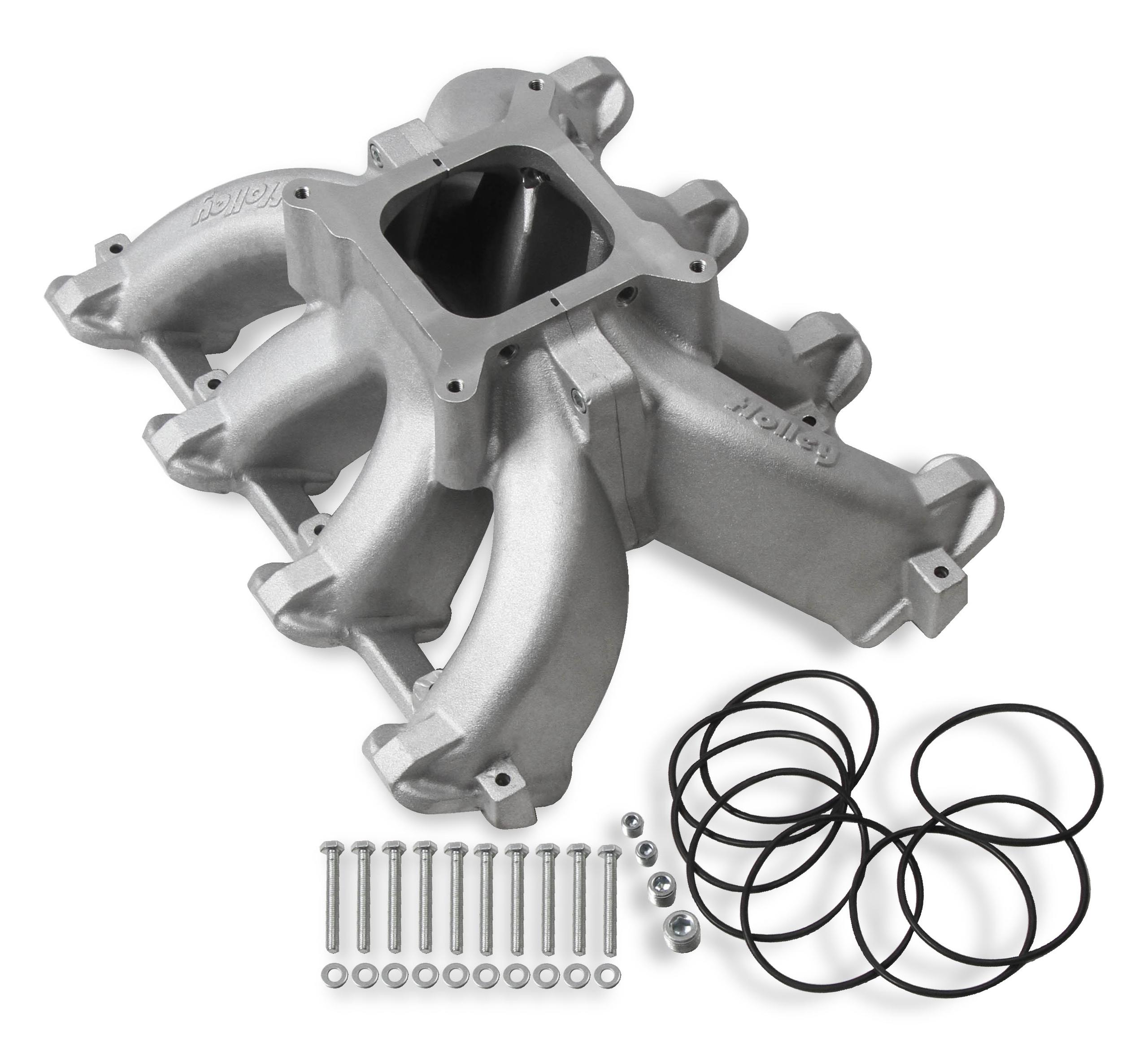 Holley Single Plane Split-Design Race Intake Manifold- GM LS1/LS2/LS6.  - 300-256