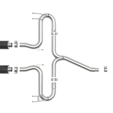 AFE Axle-Back Exhaust System (2017-2020 Honda Civic Sport L4-1.5L (t)) - 49-36625-C