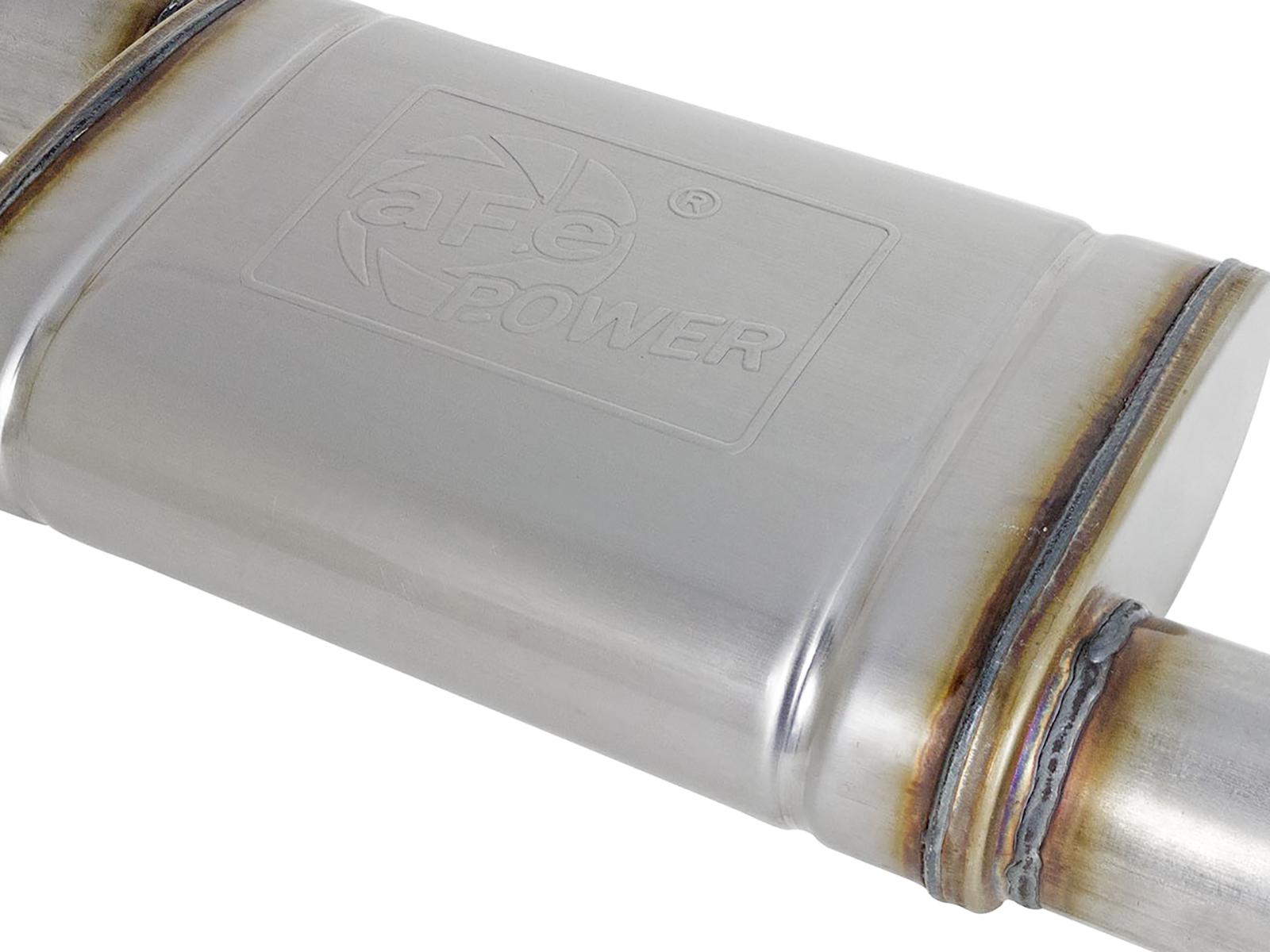 AFE Takeda-ST 3 IN 304 Stainless Steel Axle-Back Exhaust System w/ Polished Tip (Hyundai Veloster N 19-20 L4-2.0L (t)) - 49-37009-P