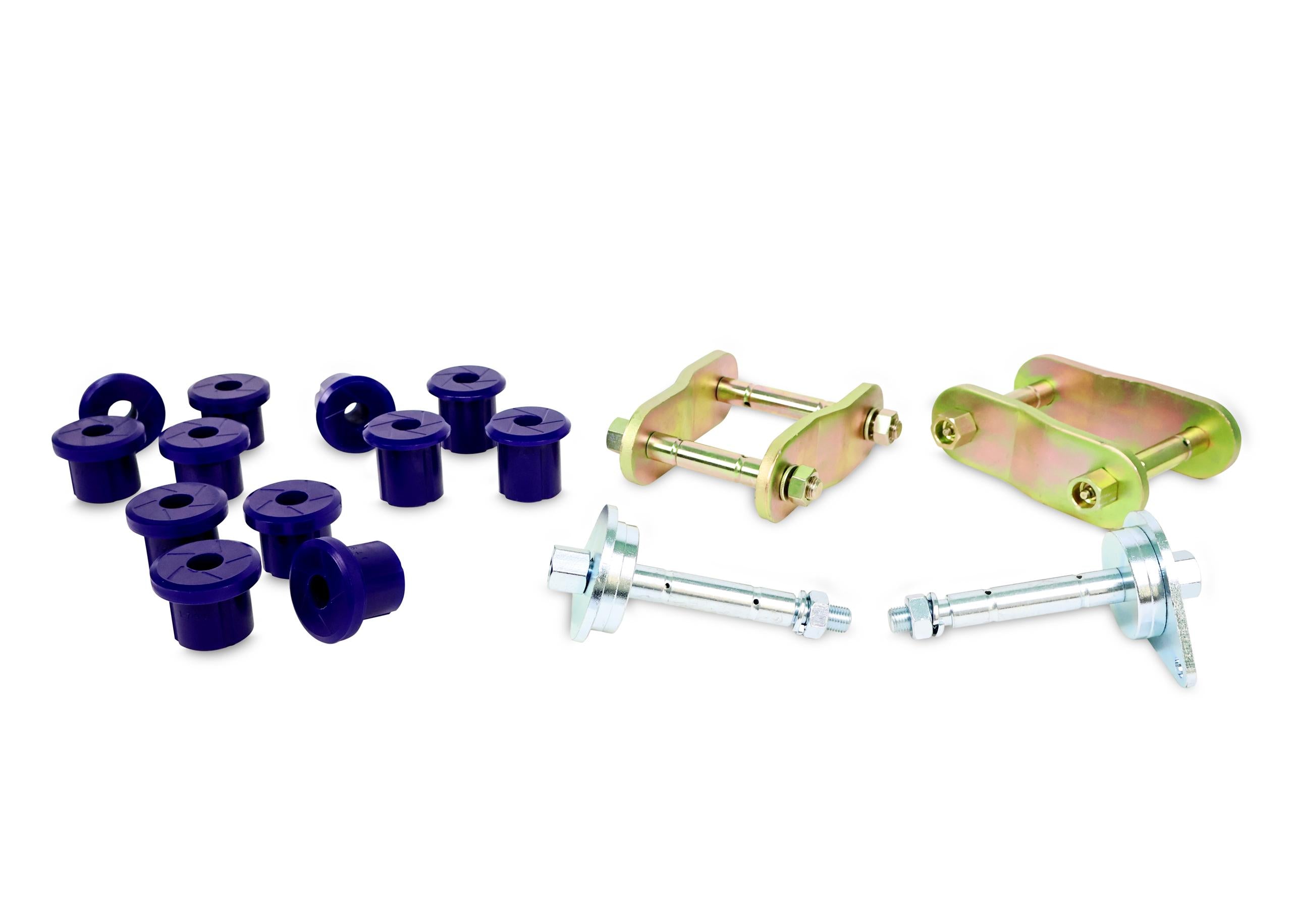 SuperPro Leaf Spring - Bushing and Greaseable Shackle/Pin Kit - KIT156SK