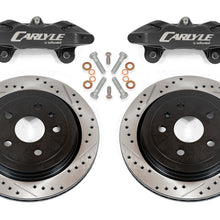BMR Fabrication Brake Kit for 15" Conversion, Drilled and Slotted Rotors, Black Calipers Black (1997-2004 C5 Corvette Base) - DBK552