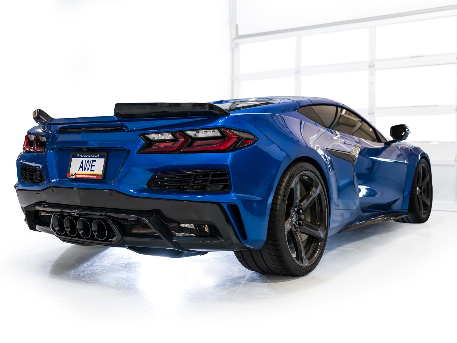AWE SwitchPath Exhaust for C8 Corvette Z06 - Diamond Black Tips - 3025-43906