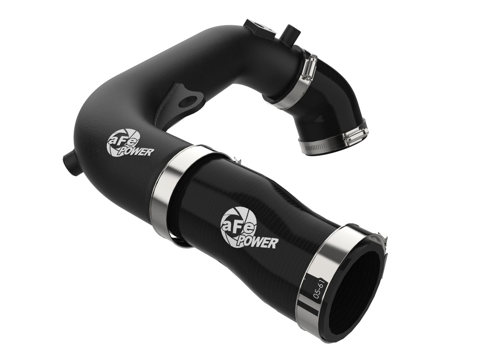 AFE BladeRunner 2-1/2 IN Aluminum Hot Charge Pipe Black (2024-2025 Wrangler) - 46-20778-B