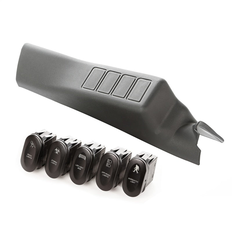Rugged Ridge Switch Pod Kit A-Pillar 4 Etched Switches Lhd; 11-18 Wrangler Jk - 17235.71