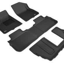 3D MAXpider 2017-2020 GMC Acadia Kagu 1st & 2nd & 3rd Row Floormats - Black