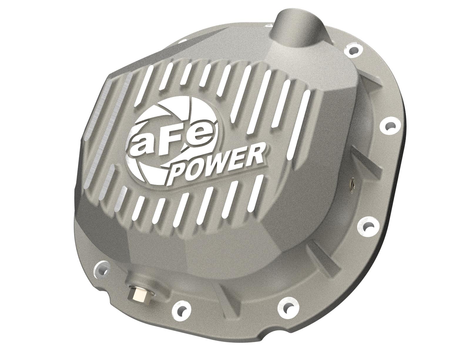 AFE Street Series Rear Differential Cover Raw w/ Machined Fins (1983-2014 Bronco, Explorer, F-150, Mustang, Ranger) - 46-71410A