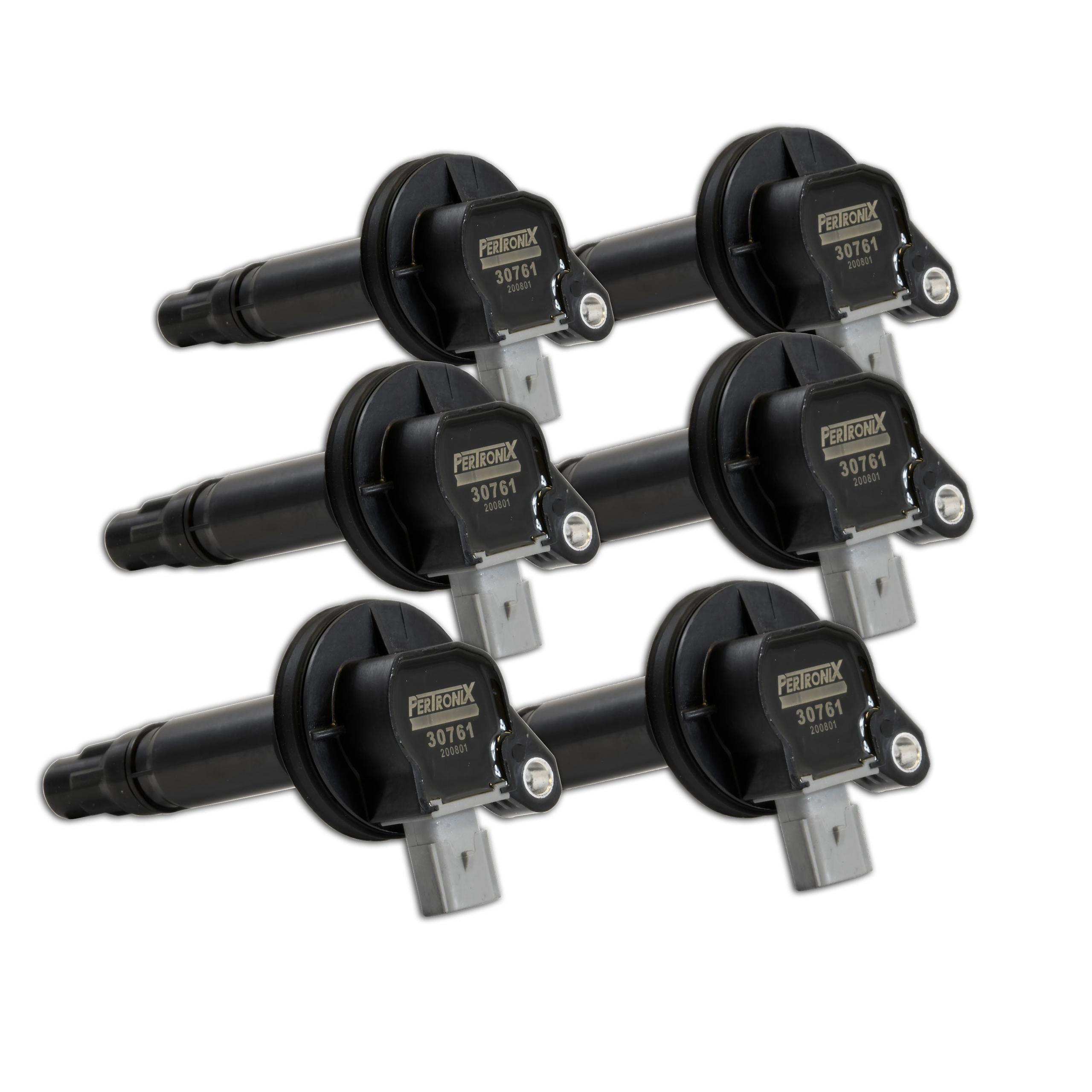Pertronix Flame-Thrower Coil Ford V6 Ecoboost 3.5L ; 2-Pin Gray Connector; 2010-12; Set Of 6; Optimized Coil Design For 15 Percent More Spark Energy; Direct OEM Replacement Ford: AA5Z12029A Motorcraft: DG-524 - 30766