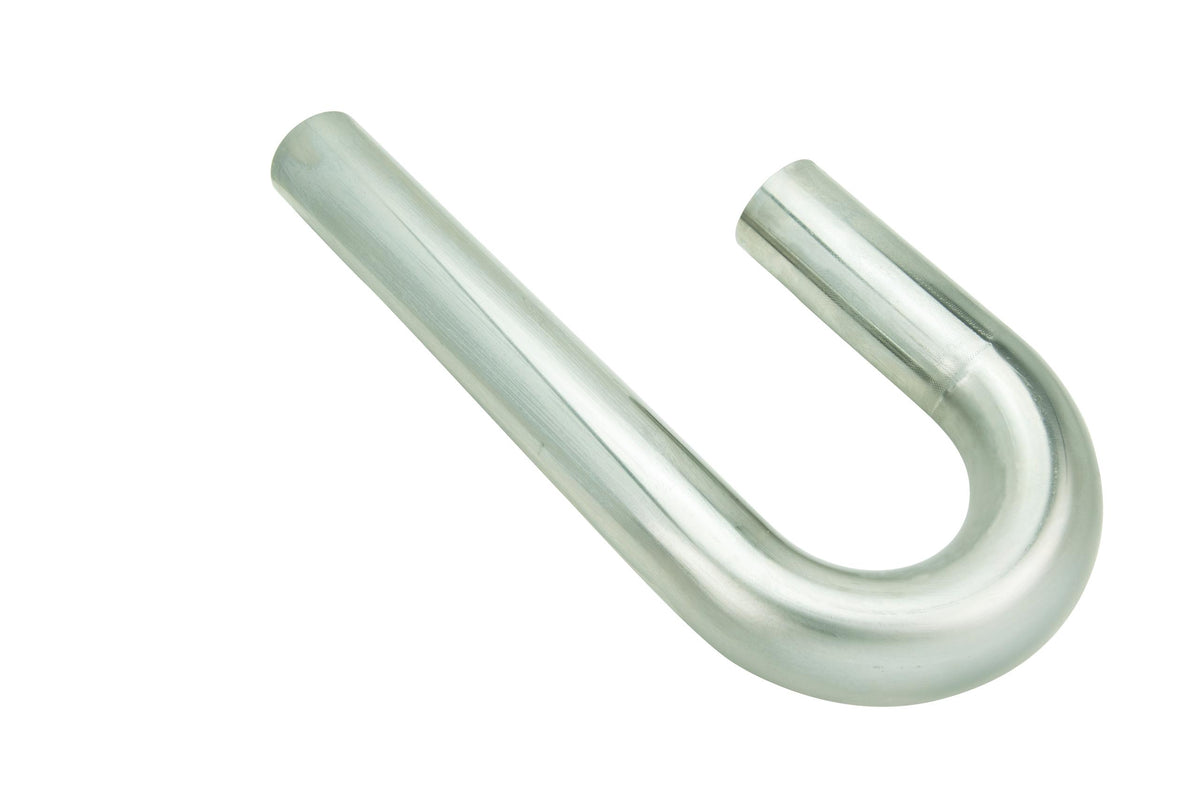Kooks 2-1/2" 304 Stainless 180 Degree J-Bend. 16 Ga Mandrel Bent Tubing. 3.50" CLR - JB-250-35-16-304