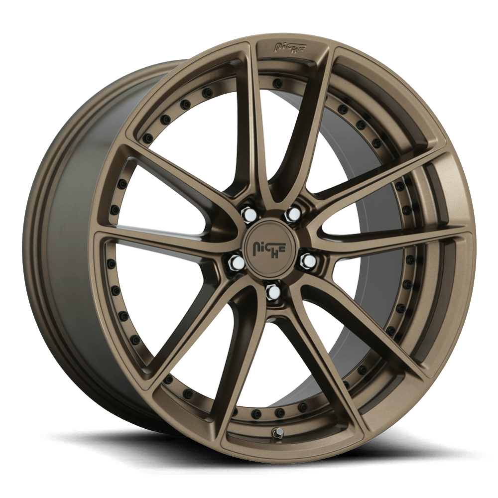 Niche M222 Dfs Wheel, 18X8 in Matte Bronze with 5X112 Bolt Pattern and 42 Offset - M2221880F8+42