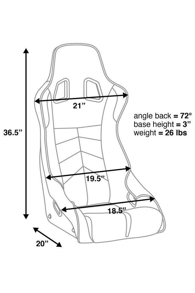 Corbeau DFX Fixed Back Seat (Each)