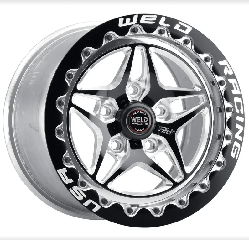 Weld Racing 17X10" Black S82 Low Pad 5X4.5" Bolt Pattern 7.9" Backspace (2015-2023 Mustang / 2024+ Mustang Non PP / Dark Horse) - 82LB7100A80A
