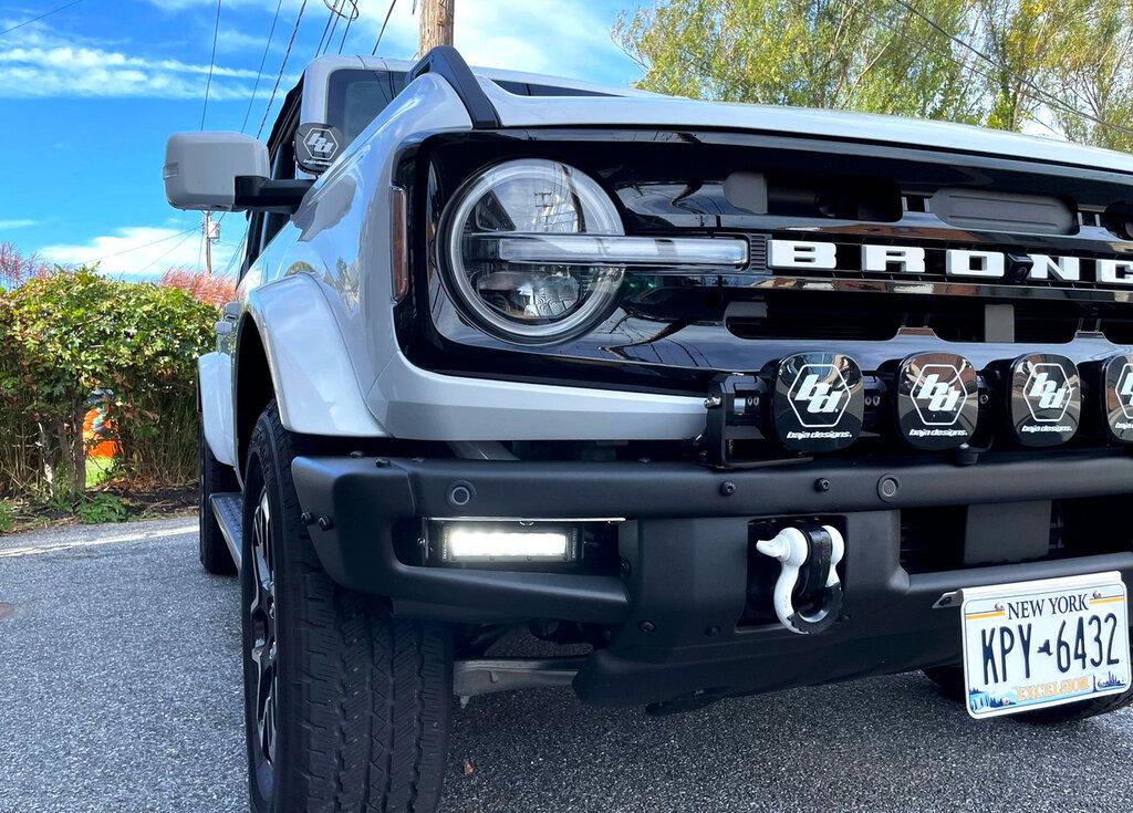 KR Off-Road Triple Fog Light Brackets (2021-2025 Bronco) - 30-2007
