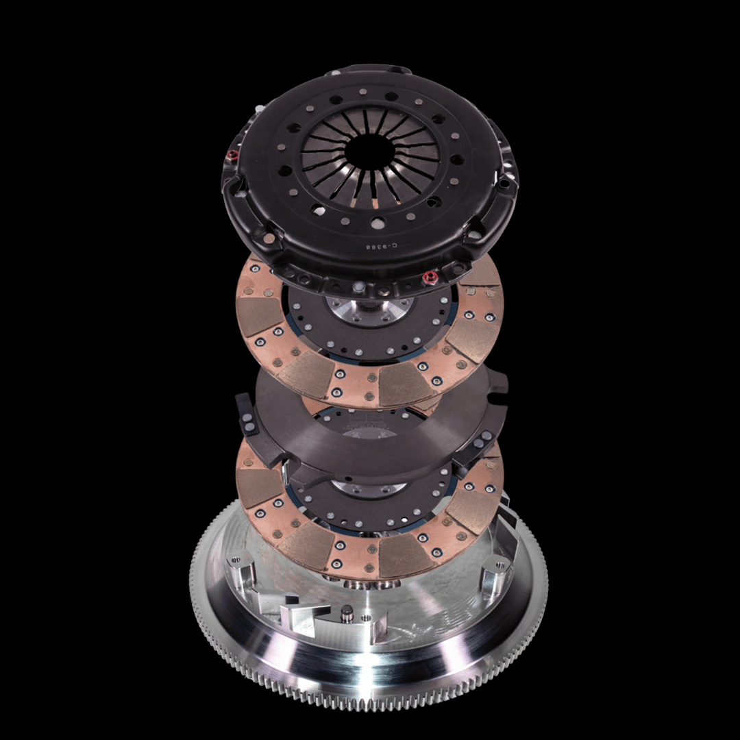 Vengeance Stage 2 Twin Disc MPC Organic Full Face Clutch Kit (2007-2014 Shelby GT500) - DM2-07-07