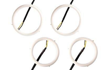 Diode Dynamics - DD2263 - Halo 70mm/90mm Red (four) (1997-1998 Supra) - DD2263