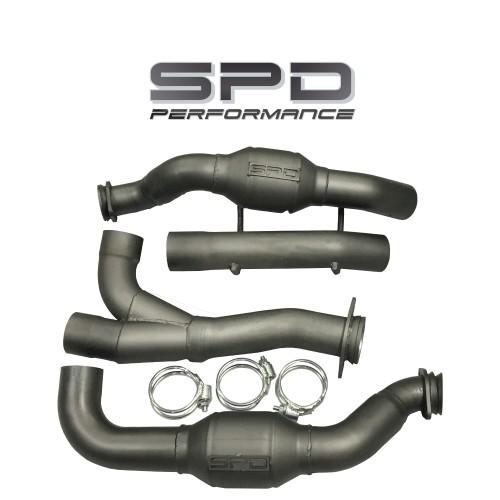 SPD DP35F1516-HFC 3" Catted Downpipe (2015-2016 Ford F150 3.5L Ecoboost)
