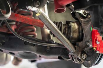 BMR Fabrication 15" Conversion Kit by Carlyle Racing - Drilled & Slotted Rotors - Red Calipers (2016-2022 Chevrolet Camaro) - DRP363