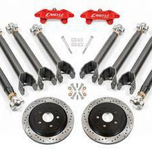 BMR Fabrication 15" Conversion Kit by Carlyle Racing - Drilled & Slotted Rotors - Red Calipers (2016-2022 Chevrolet Camaro) - DRP363