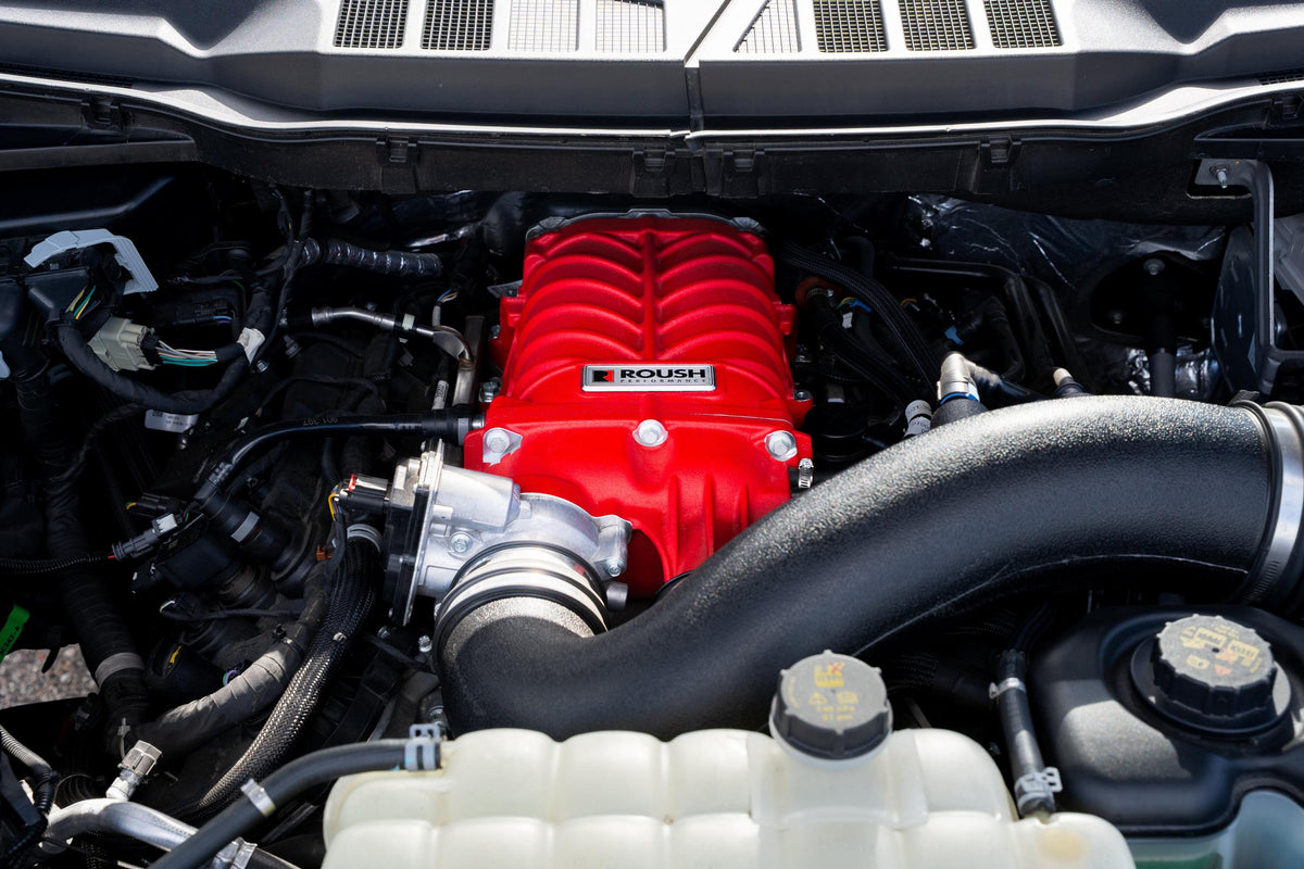 Roush Supercharger Kit - 705HP - Red Edition (2021-2026 F-150) - 422349
