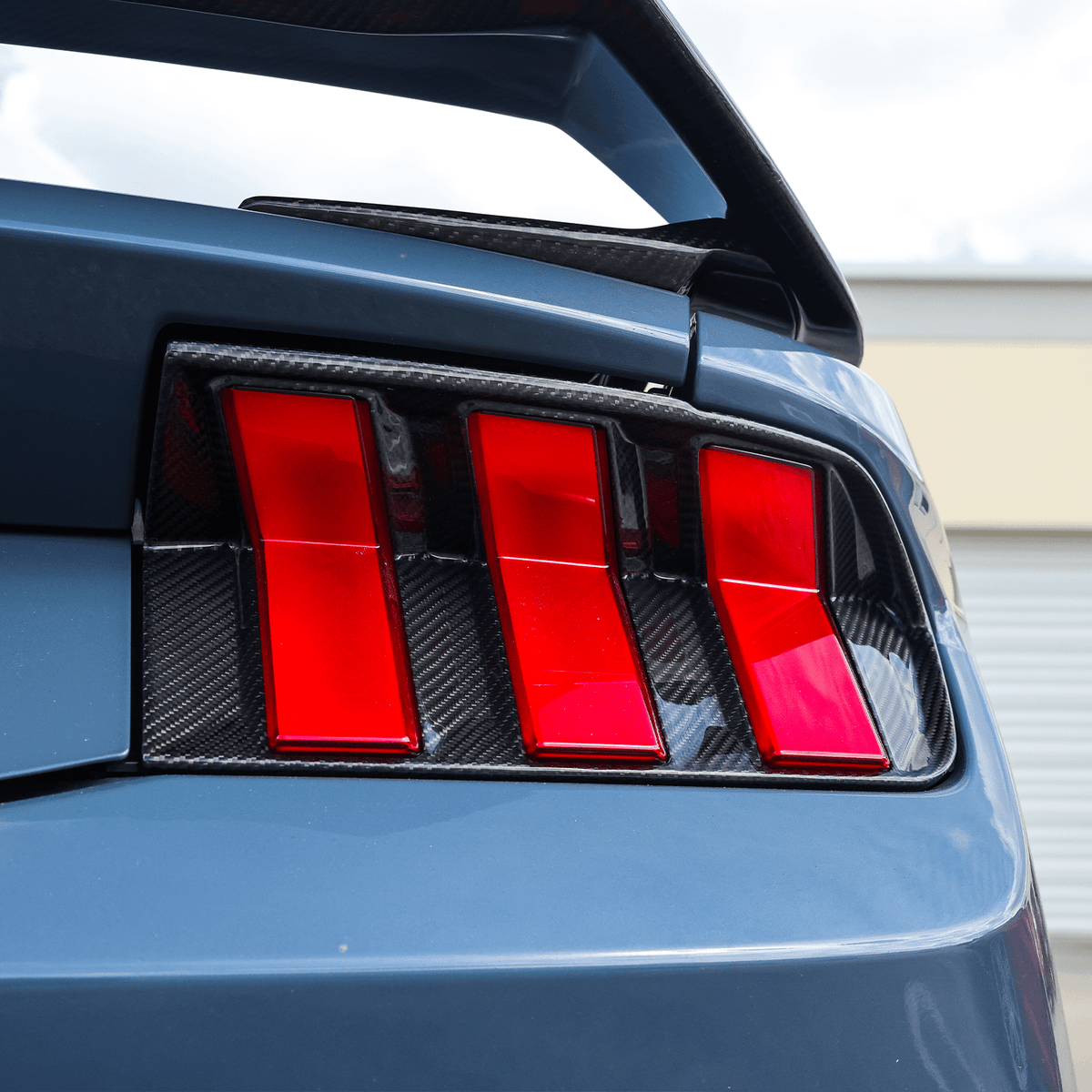 DX Carbon Carbon Fiber Tail Light Bezels (2024-2026 Mustang)