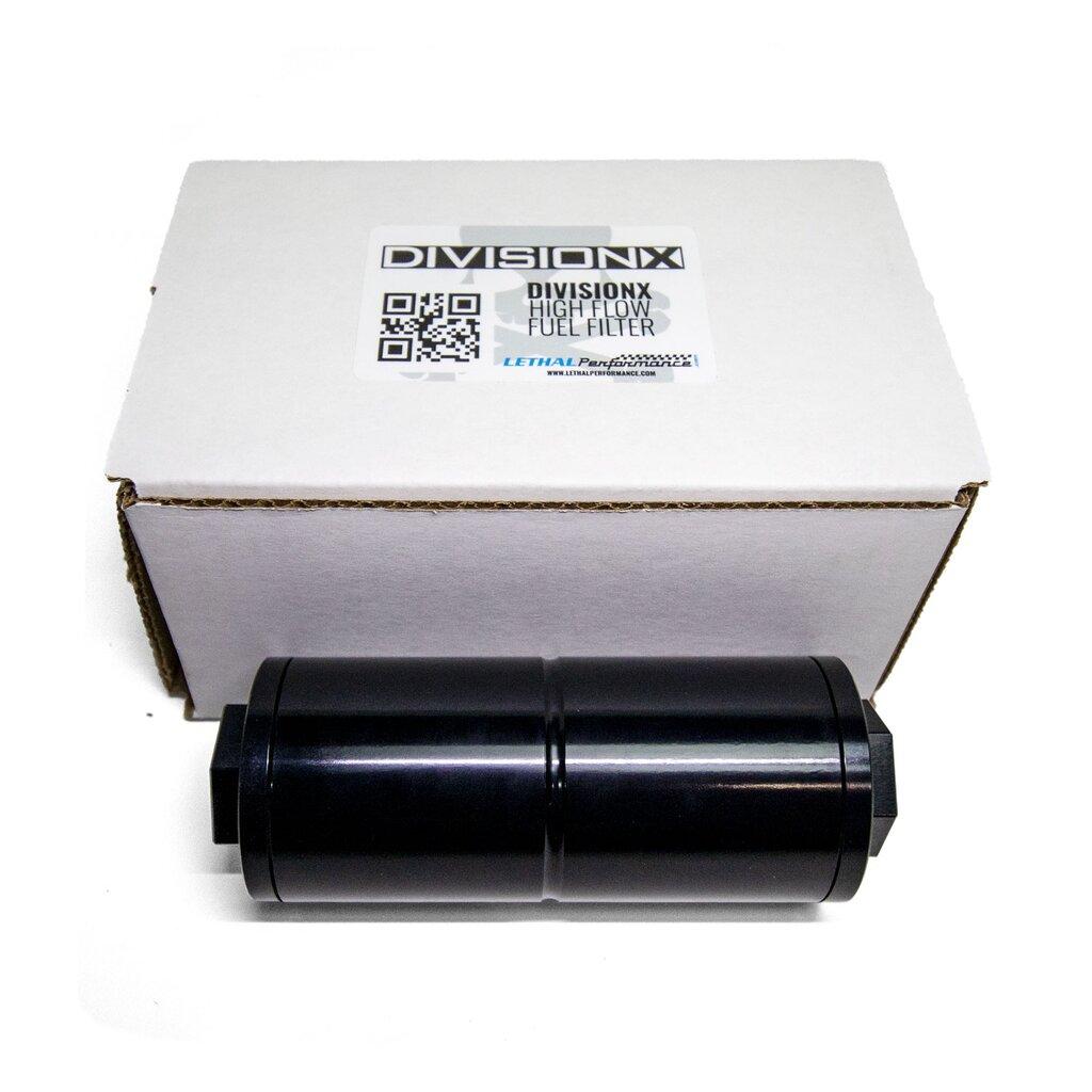 DivisionX 10 Micron High Flow Fuel Filter with Stainless Steel Element (E-85 and other ethanol based fuels)